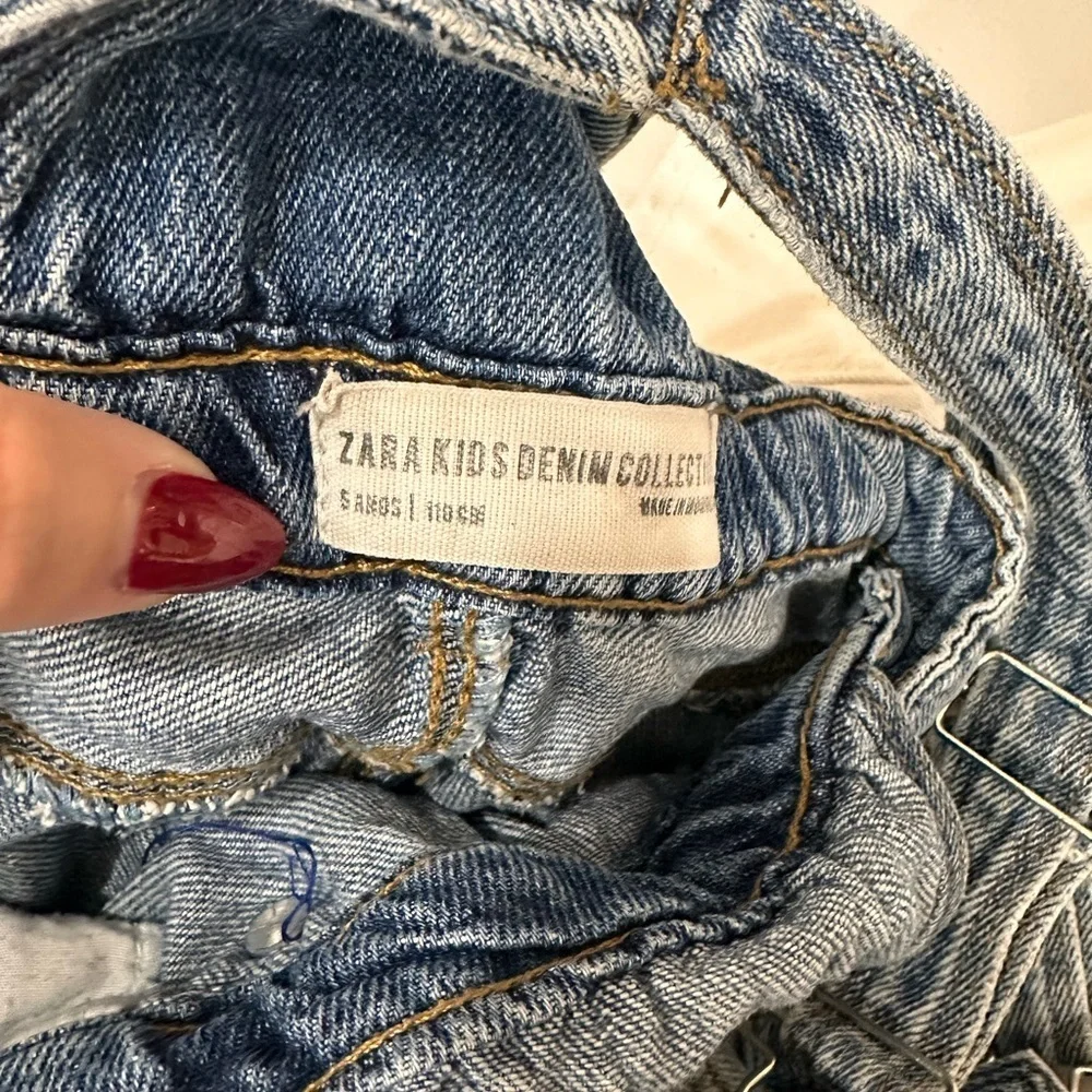 Zara Kids Classic Blue Denim Overalls
